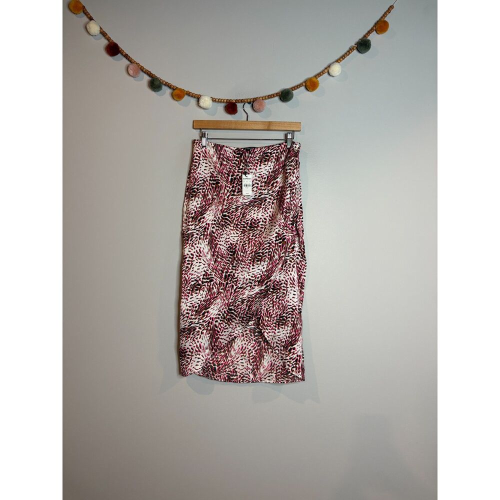 NWT Express patterned colorful midi skirt
